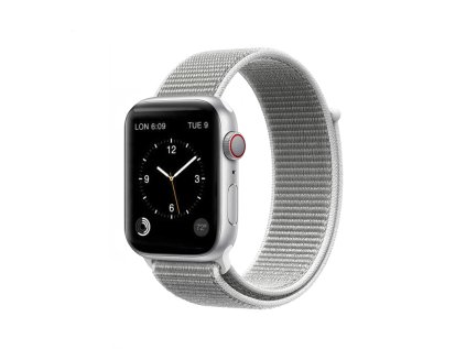 coteetci magic tape strap for apple watch 38 40mm seashell