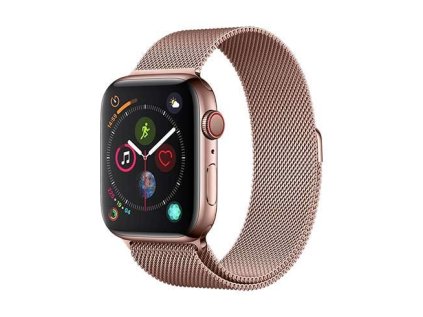 30579 devia apple watch elegant series milanese loop 44 45 49mm rose gold