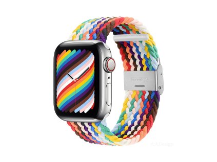 381171 devia remienok deluxe series sport4 nylon braided adjustable band 40 41mm rainbow