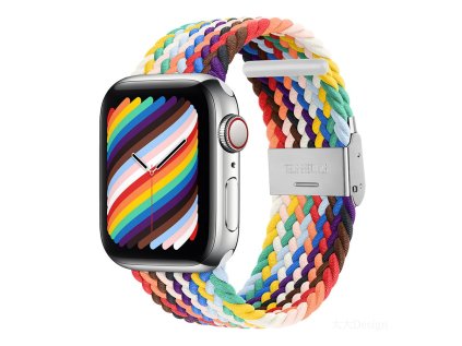 381156 devia remienok deluxe series sport4 nylon braided adjustable band 44 45 49mm rainbow