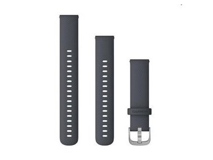 31191 garmin quick release 18 mm remienok silikonovy granite blue silver