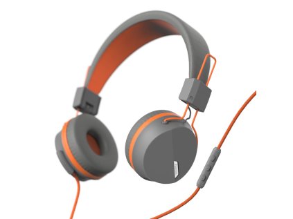 41427 hama on ear sluchadla s mikrofonom next seda oranzova