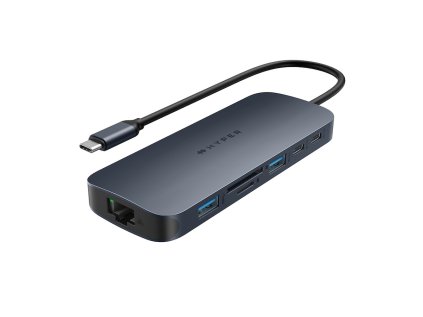 378963 hyper ecosmart gen 2 dual hdmi usb c 11 in 1 hub 140w pd 3 1 pass thru