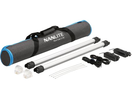 53909 nanlite pavotube ii 15c led rgbww tube light 2 light kit