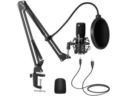 201446 neewer nw 8000 usb mikrofon so stojanom polstrovanym drziakom a pop filtrom