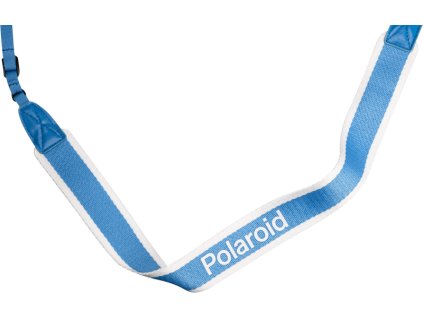 56585 polaroid camera strap flat blue stripe