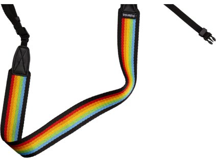 56600 polaroid camera strap flat rainbow black
