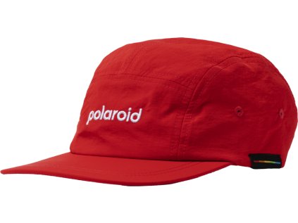256131 polaroid cap 5 panel red