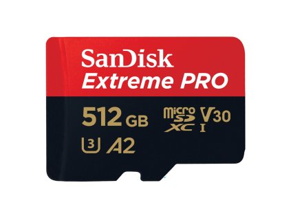 52341 sandisk extreme pro microsdxc 512 gb sd adapter 200 mb s and 140 mb s a2 c10 v30