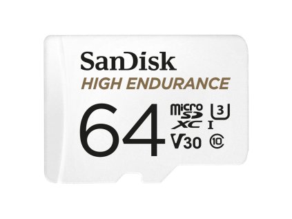 53301 sandisk microsdxc high endurance video 64 gb c 10 u3 v30 adapter