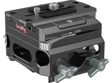 60251 smallrig 3067 baseplate lightweight with dual 15mm rod clamp