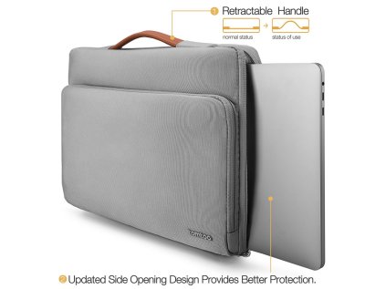 378033 tomtoc briefcase 13 macbook pro air 2018 siva