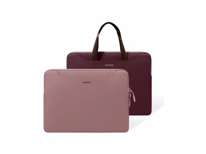 386802 tomtoc light a21 dual color slim laptop handbag 13 5 inch raspberry