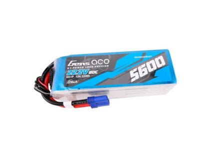 477320 akumulator gens ace g tech 5600mah 80c 22 2v 6s1p lipo z konektorom ec5 plug