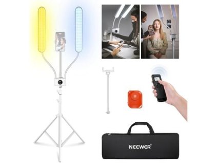 409139 neewer bh40b trvale dvojramenne svetlo so stojanom 210 led 36w 5200lux cri 98 dialkove ovladanie