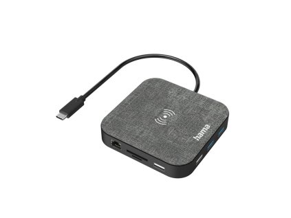 429654 hama usb c hub connect2qicharge bezdrotove nabijanie 12 pripojeni