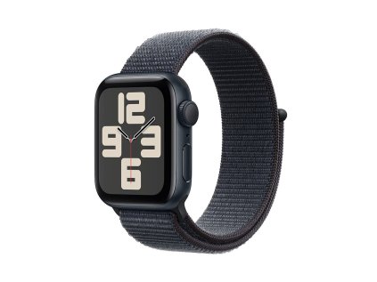488795 apple watch se gps 40mm midnight aluminium case with ink sport loop