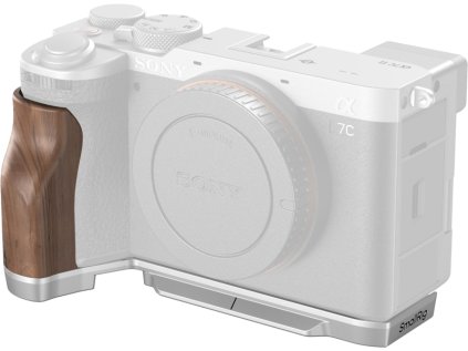 431949 smallrig 4796 montazna doska v tvare l s drevenou rukovatou pre sony alpha 7c ii alpha 7cr
