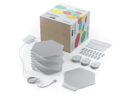 499931 nanoleaf shapes hexagons starter kit 15 panels