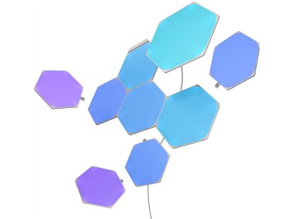 499934 nanoleaf shapes hexagons starter kit 9 panels