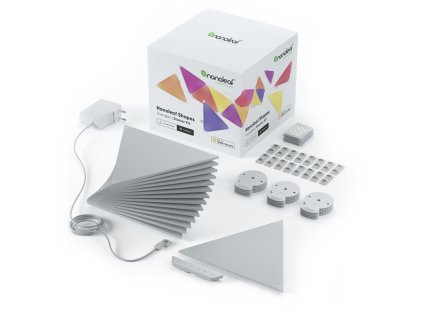 500144 nanoleaf shapes triangles starter kit 15 pack