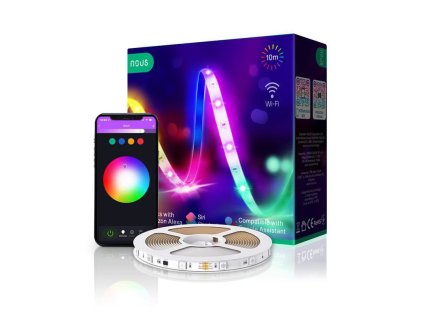 nous f2 wifi smart rgb led pas 10m tuya
