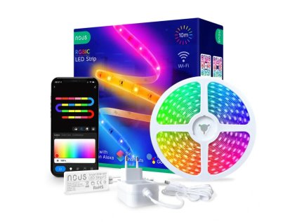 nous f5 wifi smart rgbic led pas 10m tuya