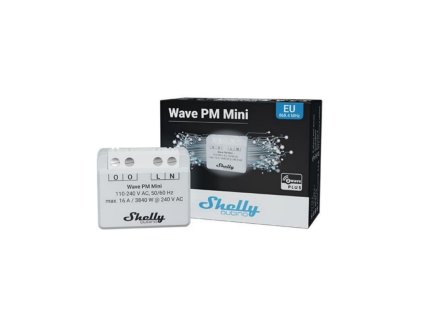 shelly qubino wave pm mini modul na meranie spotreby do 16a z wave