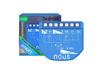 nous b3t wifi tasmota spinaci modul 2 kanaly meranie spotreby zaluziovy modul 1 kanal esp32