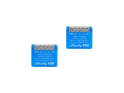 shelly 1 mini gen4 2ks balenie spinaci modul 1x 8a wifi bluetooth zigbee matter