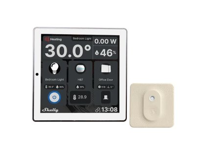 shelly wall display blu ht slonovina dotykovy nastenny panel s rele 5a wifi bluetooth biely