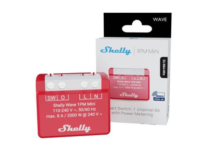 shelly wave 1pm mini lr spinaci modul s meranim spotreby 1x 8a z wave long range