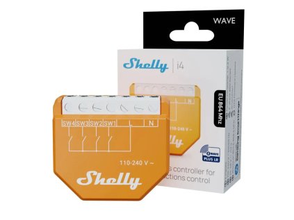 shelly wave i4 lr modul na aktivaciu scen z wave long range