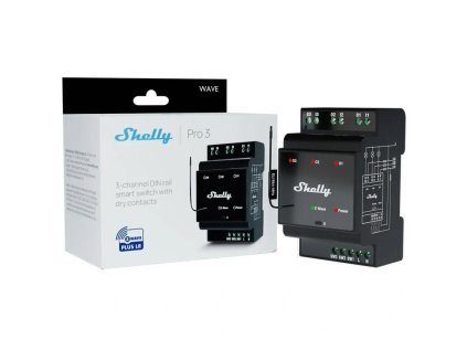 shelly wave pro 3 lr spinaci modul 3x 16a z wave long range