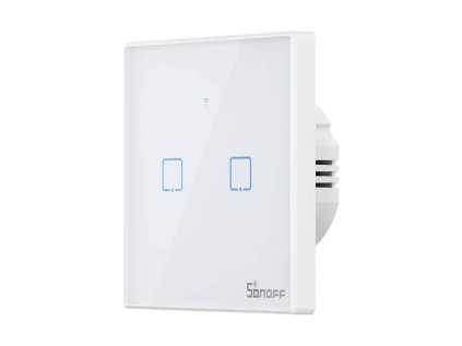 sonoff t2eu2c tx tx seria wi fi a rf 433 mhz nastenny vypinac 2 kanalovy eu typ