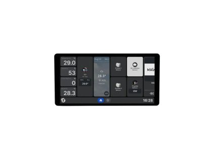 shelly wall display x2i strieborny dotykovy nastenny panel s rele wifi bluetooth