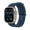 316395 apple watch ultra 2 gps cellular 49mm titanium case with blue ocean band