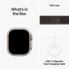 316191 8 apple watch ultra 2 gps cellular 49mm titanium case with blue black trail loop m l