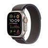 316188 apple watch ultra 2 gps cellular 49mm titanium case with blue black trail loop s m