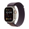 316308 apple watch ultra 2 gps cellular 49mm titanium case with indigo alpine loop medium
