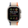 316341 1 apple watch ultra 2 gps cellular 49mm titanium case with orange beige trail loop m l
