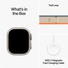 316341 8 apple watch ultra 2 gps cellular 49mm titanium case with orange beige trail loop m l