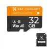 347973 k f concept 32gb micro sd karta u3 v30 a1 s adapterom na pamatovu kartu