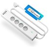27648 meross smart wi fi power strip 4ac 4usb apple homekit white
