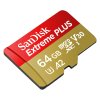 47586 1 sandisk extreme plus microsdxc 64 gb sd adapter 200 mb s and 90 mb s a2 c10 v30 uhs i u8