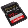 51081 1 sandisk extreme pro 512 gb sdxc memory card 200 mb s and 140 mb s uhs i class 10 u3