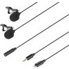 58349 2 saramonic lavmicro u1c lavalier mic for w lightning connector 6m dual 2 person