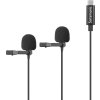 58343 saramonic lavmicro u3c lavalier mic for usb type c devices 6m dual 2 person