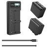 60899 smallrig 3823 np f970 battery charger kit