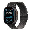 487694 apple watch ultra 2 gps cellular 49mm black titanium case with black titanium milanese loop m